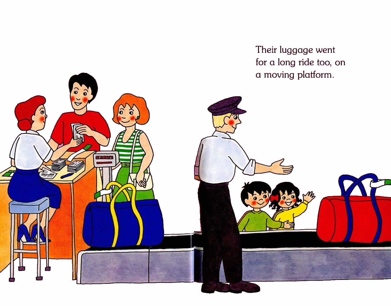 Ladybird - Topsy Tim Books - Go On An Aeroplane (05),绘本,绘本故事,绘本阅读,故事书,童书,图画书,课外阅读